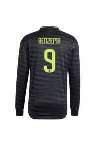 Fotbalové Dres Real Madrid Karim Benzema #9 Třetí Oblečení 2022-23 Dlouhý Rukáv